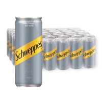 Schweppes Soda Water Can Drink (24 Cans) 320ml