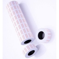 SureMark 2 Red Lines Price Label Roll (10 Rolls)