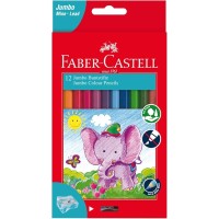 Faber-Castell Jumbo Colour Pencil With Sharpener