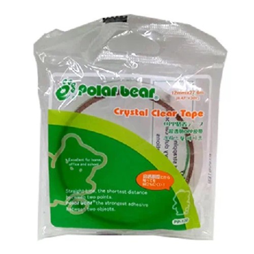 Polar Bear Crystal Clear Tape PP-027 (24mm x 25yds)