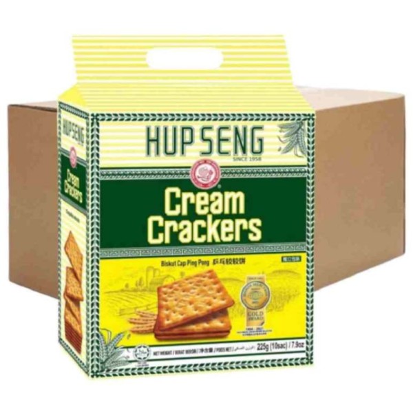 Hup Seng Cream Crackers (12 Packets) 225g