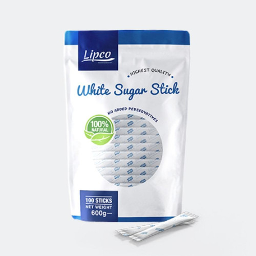Lipco White Sugar Pack stick 100's 6g