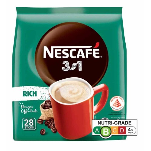 Nescafe 3-in-1 Rich Coffee (28 Sachets) 17.5g