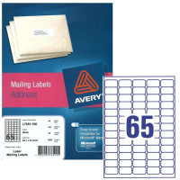 Avery White Label  L7651-100 38.1X21.2MM