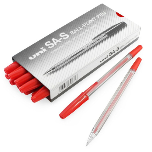 Uni Ballpoint Pen Fine SA-S Red