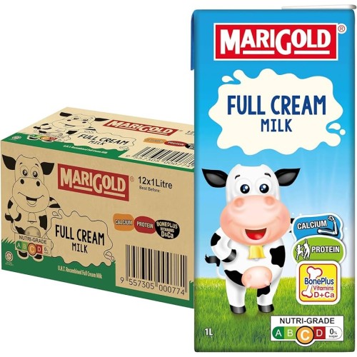 Marigold Full Cream UHT Milk (12 Packs) 1L