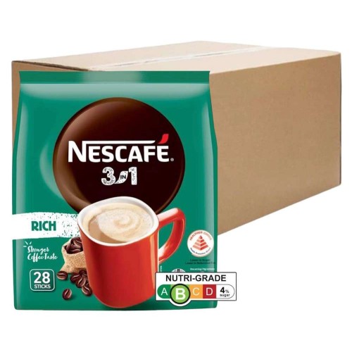 Nescafe 3-in-1 Rich Coffee (24 Packs, 28 Sachets Each)