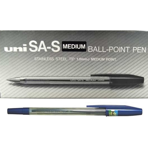 Uni Ballpoint Pen Medium SA-S Blue