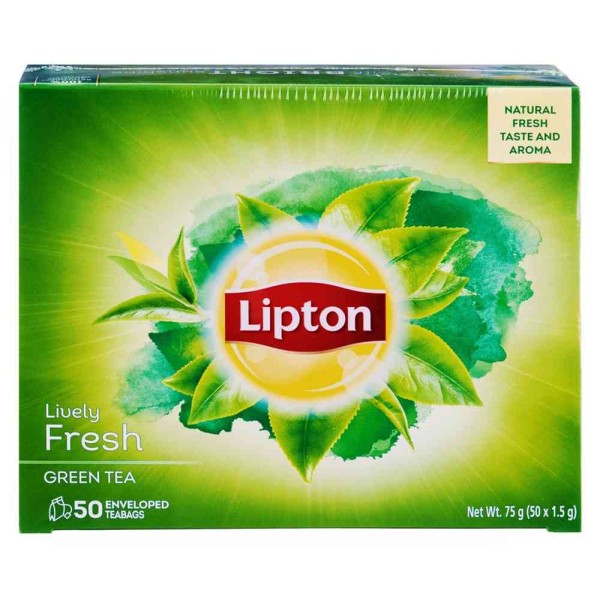 Lipton Fresh Green Tea (50 Bags) 1.5g