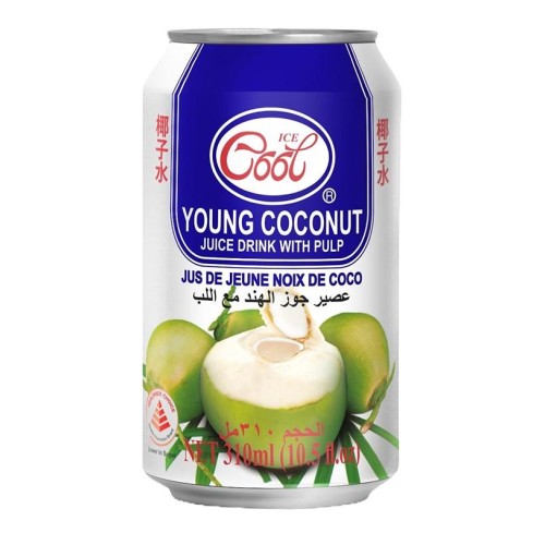 Ice Cool Young Coconut Water Can (24 Cans) 310ml