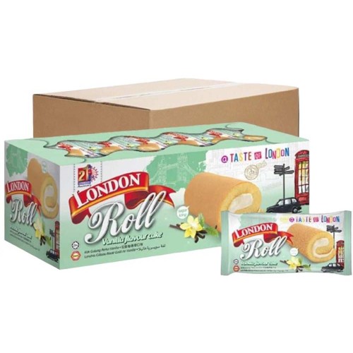 London Roll Cream Cake Vanilla 18g 20's (12 boxes)