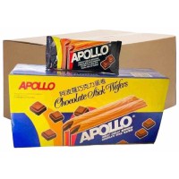 Apollo Stick Wafers Chocolate 11g 30's (24 Boxes)