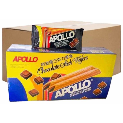 Apollo Stick Wafers Chocolate 11g 30's (24 Boxes)
