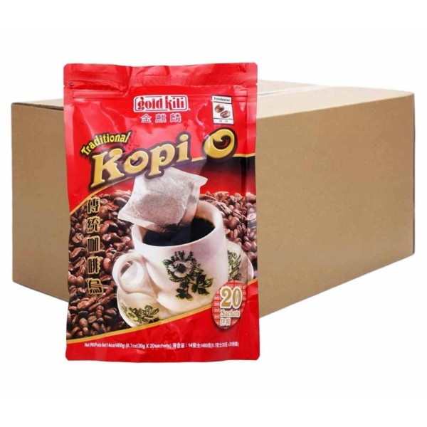 Gold Kili Traditional Kopi O 20g ( 12 Packs, 20 Bags Each )