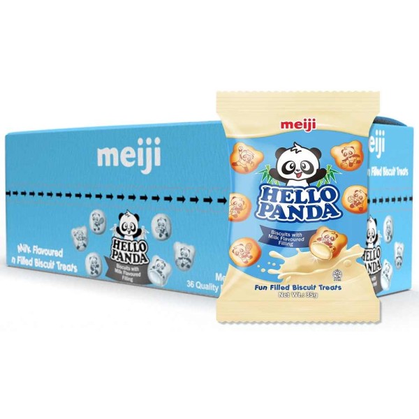 Meiji Hello Panda Biscuits - Milk ( 24 Packets ) 35g