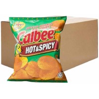 Calbee Potato Chips Hot & Spicy 22g (30 packets)