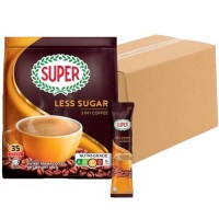 Super 3-in-1 Coffee Less Sugar ( 20 Packs, 35 Sachets Each )
