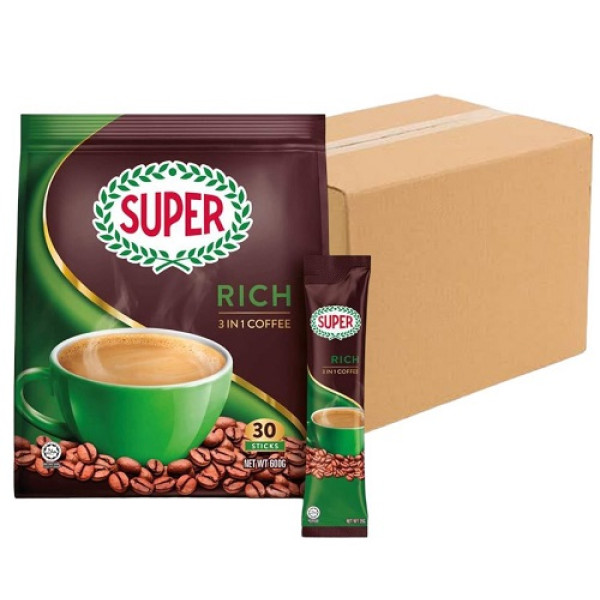 Super 3-in-1 Coffee Rich ( 24 Packs, 30 Sachets Each )