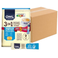 Owl 3-in-1 Instant Coffee Regular Low Fat ( 20 Packs, 25+5 Sachets Each )