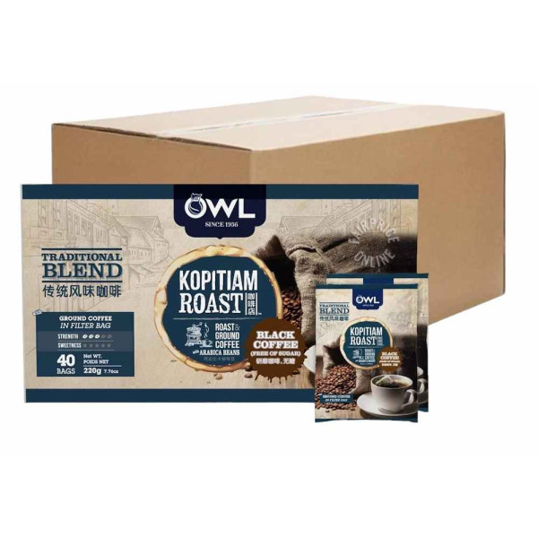 Owl Traditional Blend Coffee Bags ( 30 Boxes, 40 Bags Each )