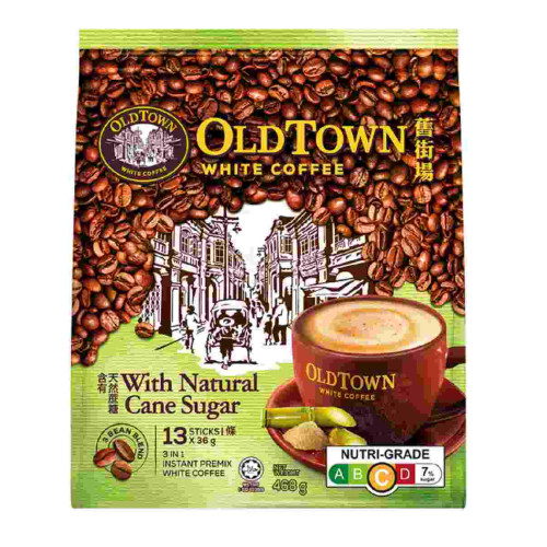 OldTown 3-in-1 White Coffee Cane Sugar  ( 13 Sachets ) 36g