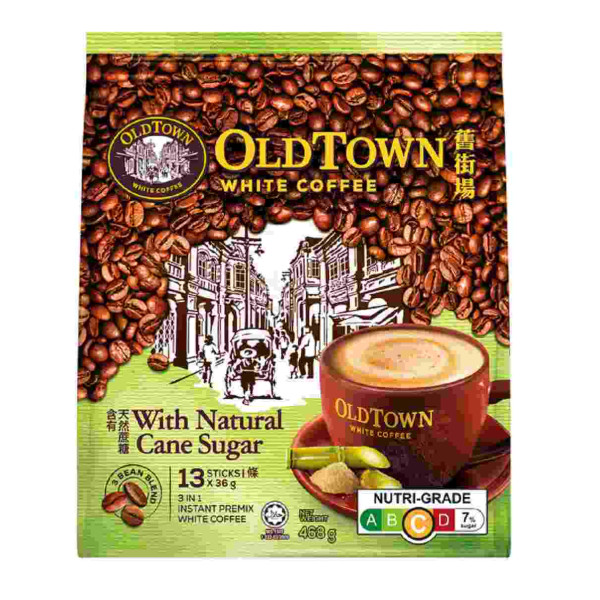 OldTown 3-in-1 White Coffee Cane Sugar  ( 13 Sachets ) 36g