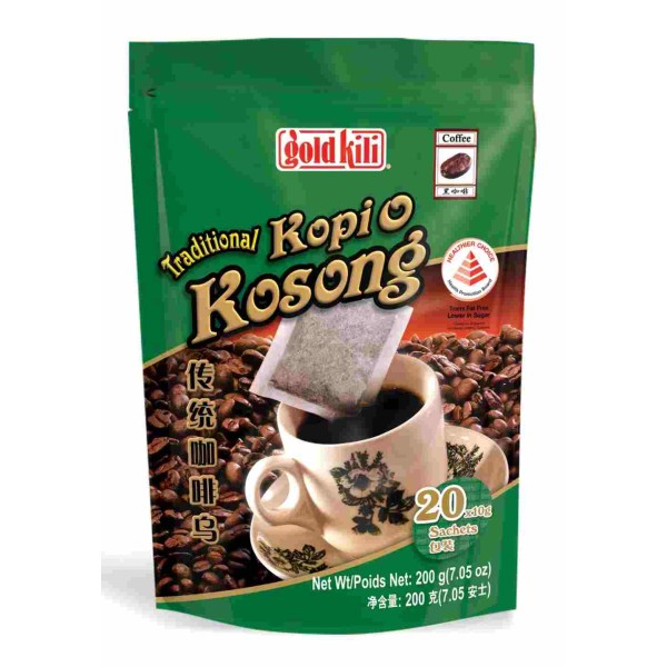 Gold Kili Traditional Kopi O Kosong ( 20 Bags ) 10g