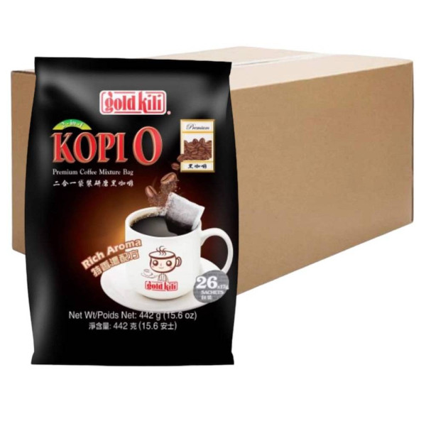 Gold Kili 2-in-1 Kopi O Rich Aroma ( 24 Packs, 26 Bags Each )