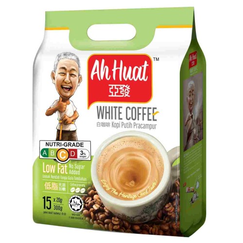 Ah Huat No Sugar White Coffee ( 15 Sachets ) 20g