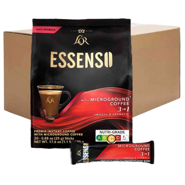Lor Essenso 3-in-1 Microground Coffee 20'S 25g (24 Packets)
