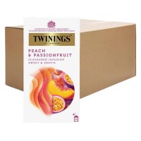 Twinings Peach & Passionfruit Infusion Tea In Enveloped Bag (12 Boxes, 25 Bags Each)