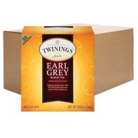 Twinings Earl Grey Black Tea In Enveloped Bag (10 Boxes, 50 Bags Each)