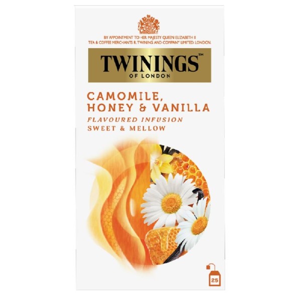 Twinings Camomile, Honey & Vanilla Fruit Infusion Tea In Enveloped Bag (25 Bags) 1.5g