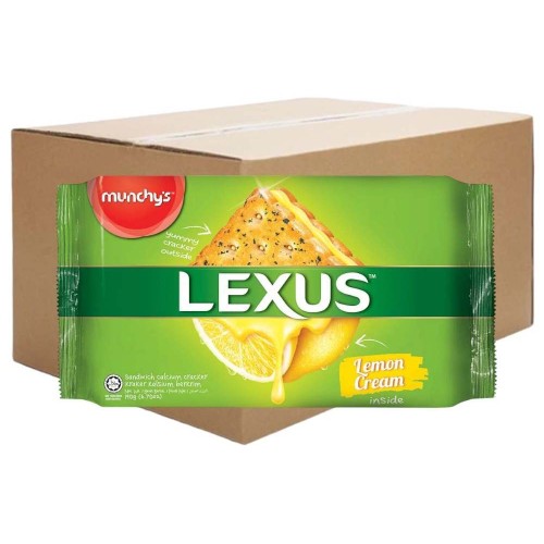 Munchy's Lexus Sandwich Calcium Crackers - Lemon (12 packets) 190g