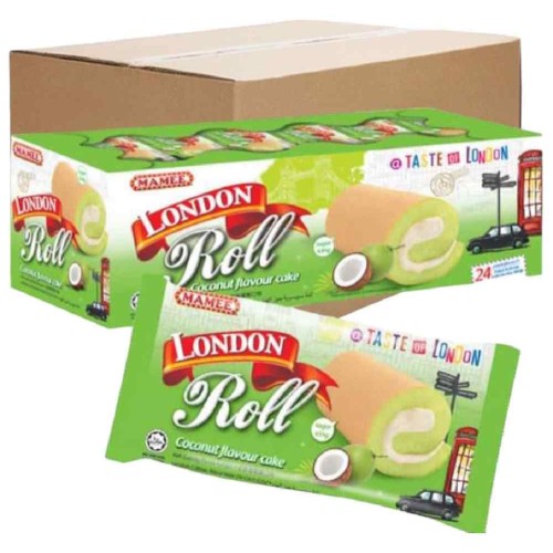 London Roll Cream Cake Coconut 18g 20's (12 boxes)