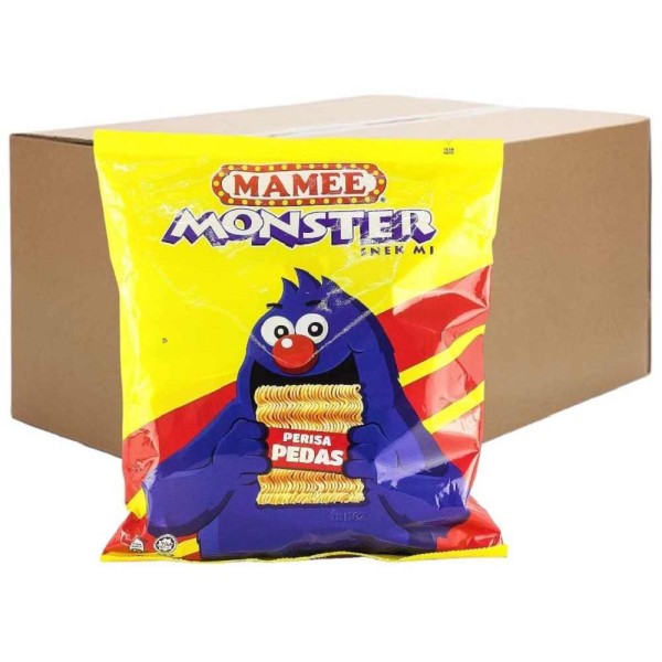 Mamee Noodle Snack Hot & Spicy 10'S 25g (10 Packets)