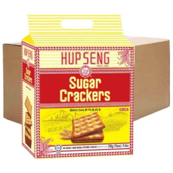 Hup Seng Sugar Crackers (12 Packets) 250g