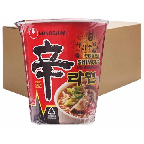 Nongshim Instant Cup Noodle Spicy Mushroom 24's 70g