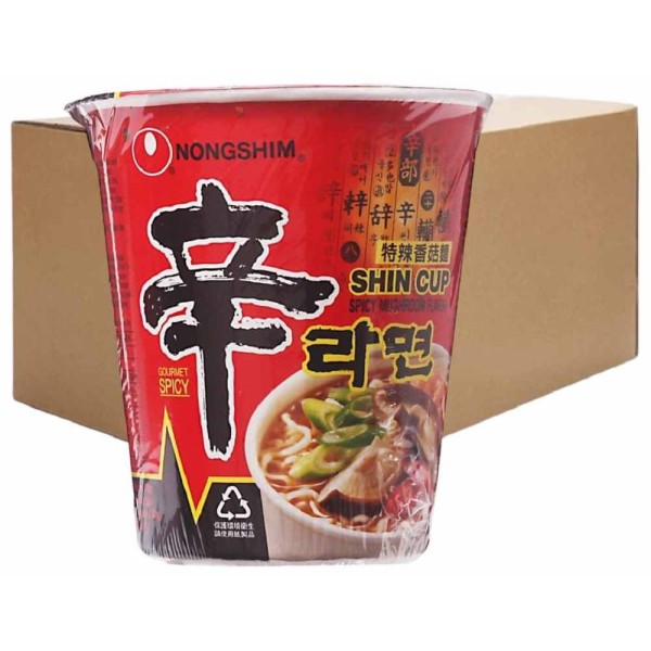 Nongshim Instant Cup Noodle Spicy Mushroom 24's 70g