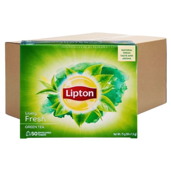 Lipton Green Tea (12 Boxes, 50 Bags Each) - Pre-Order