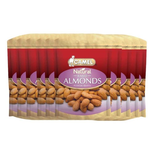Camel Natural Baked Almonds Nuts 135g (10 Pkts)