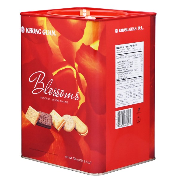 Khong Guan Rose Tin Assorted Biscuits 700g