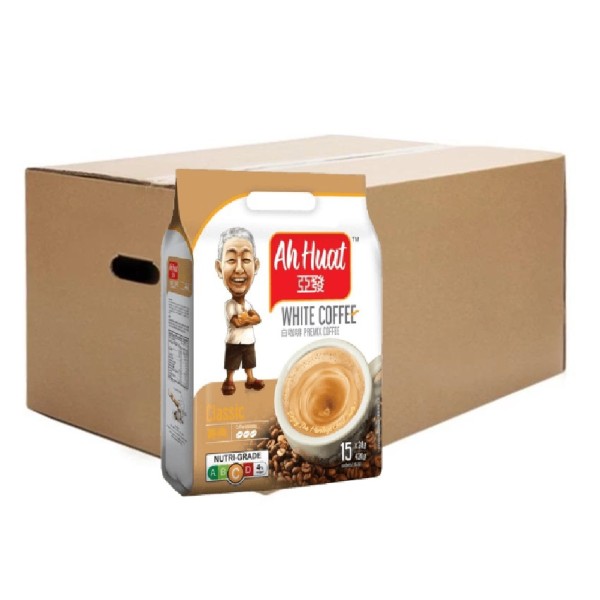 Ah Huat Classic White Coffee ( 20 Packs, 15 Sachets Each )