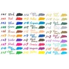 Pentel Brush Sign Pen Twin Tip 30 Colours Set