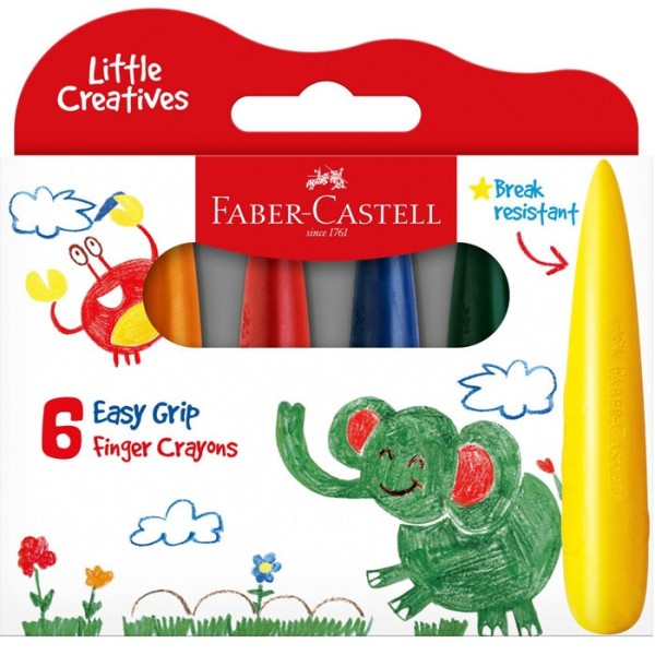 Faber-Castell Easy Grip Finger Crayon Set