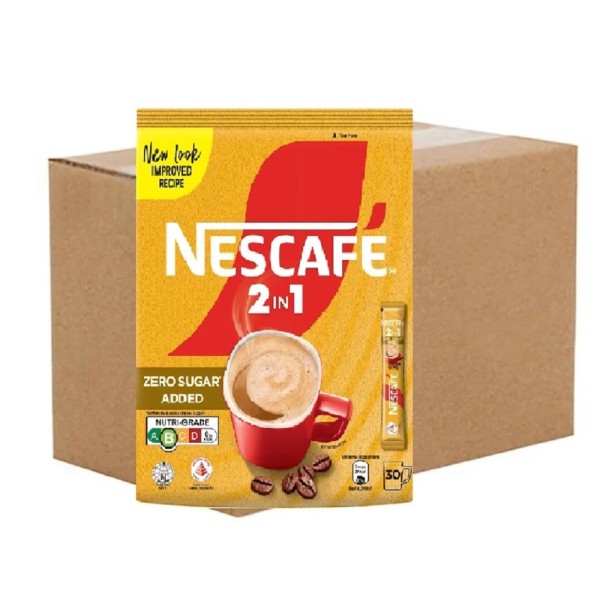 Nescafe 2-in-1 Zero Sugar Added Instant Coffee 8.5g ( 24 Packs, 30 Sachets Each )