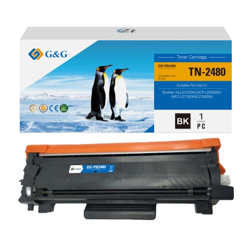 G&G Compatible Toner for Brother TN-2480 Black