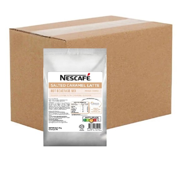 Nescafe Salted Caramel Latte 1KG  (16 Packets)