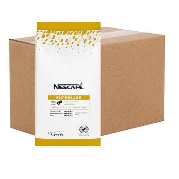 Nescafe Superiore Whole Roasted Coffee Beans 1Kg (6 Packets)