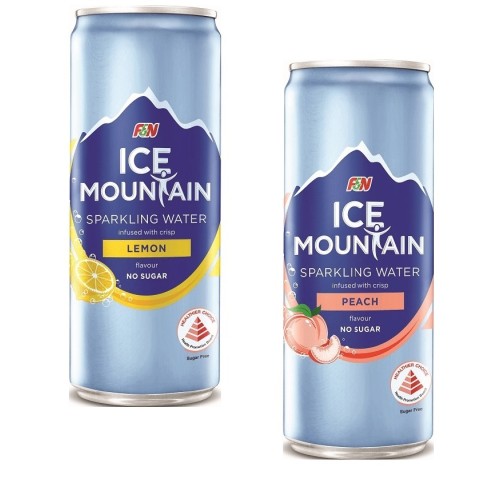 Ice Mountain Sparkling Water Can 325ml ( 24 Cans )